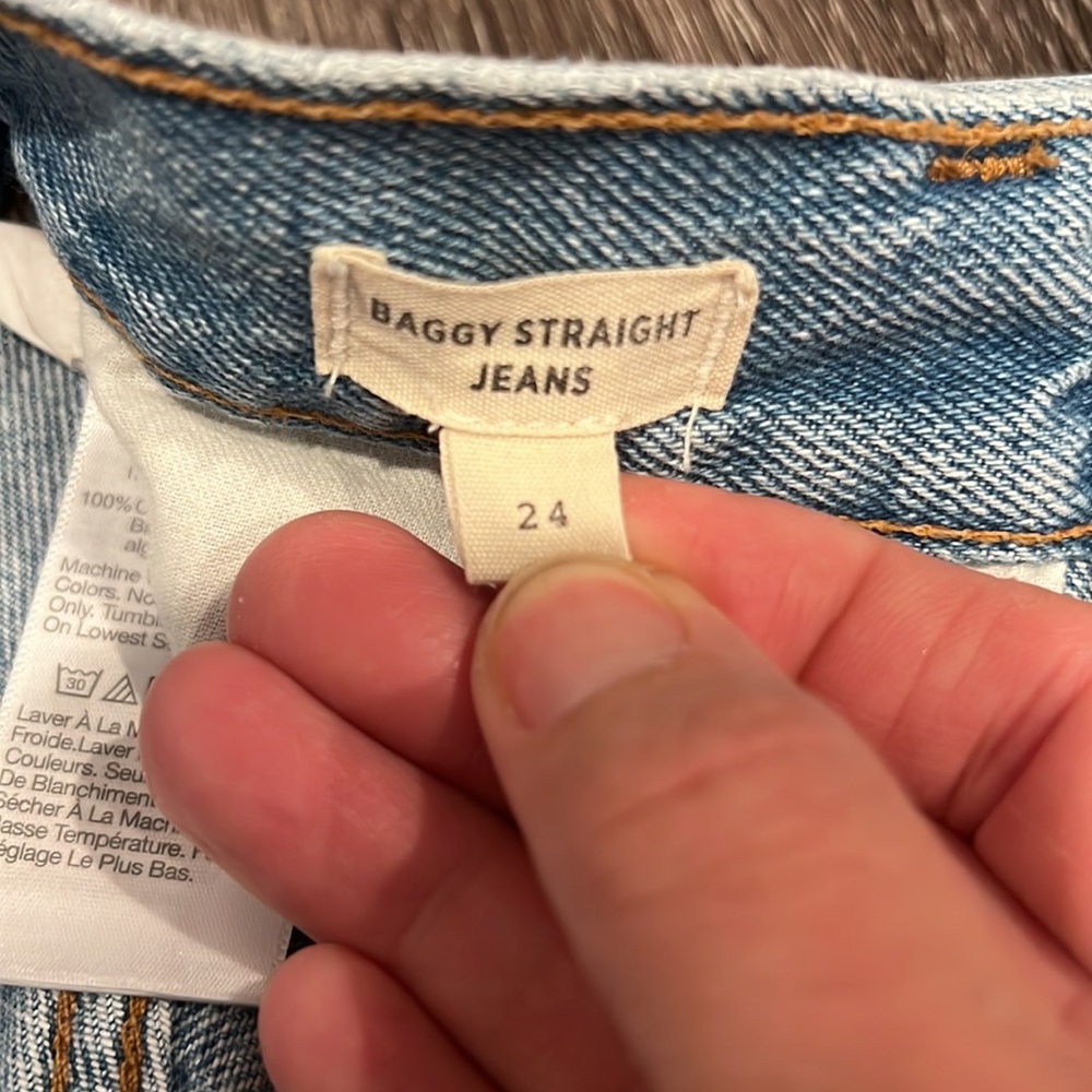 Madewell baggy straight jeans women’s size 24 - Picture 5 of 13